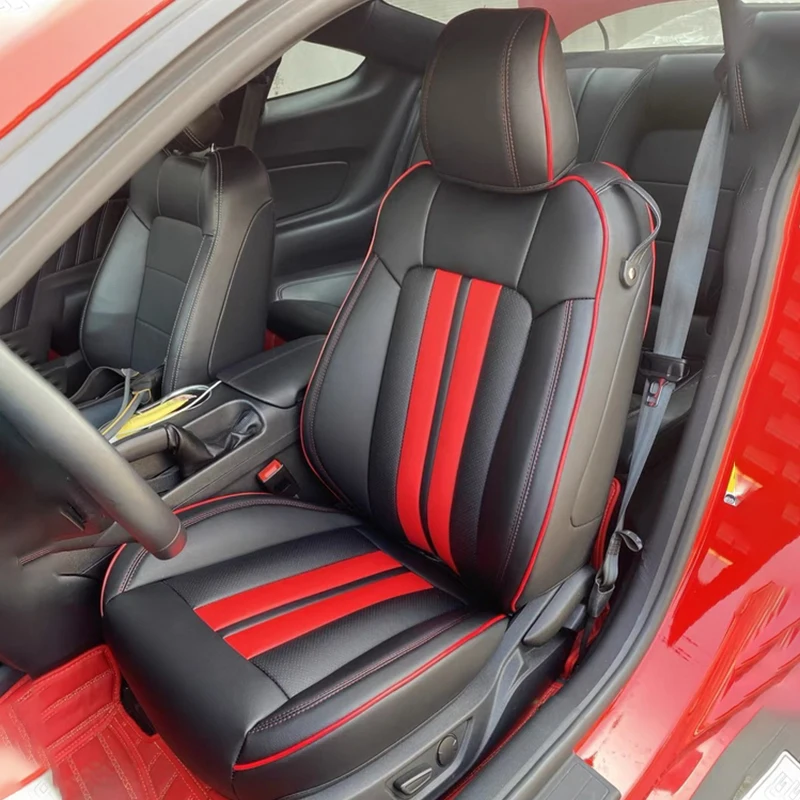 Custom Fit for 2015-2022 Mustang Car Seat Covers Full Set Middle Genuine Leather for Ford Mustang GT Mustang Convertible
Custom Fit for 2015-2022 Mustang Car Seat Covers Full Set Middle Genuine Leather for Ford Mustang GT Mustang Convertible