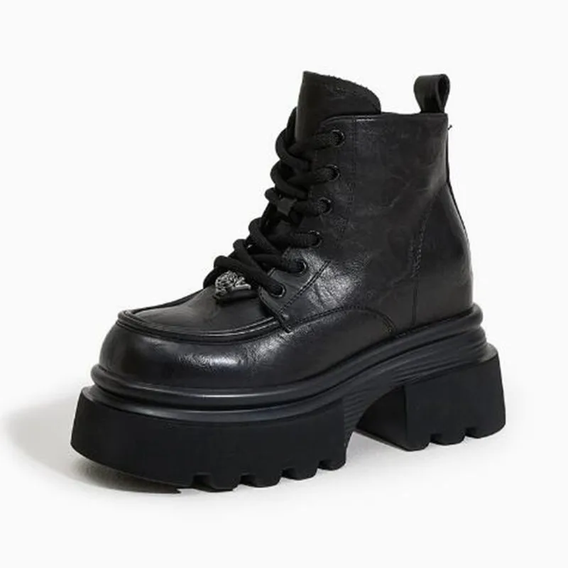 10CM Microfiber Genuine Leather Ankle Boots Platform Motorcycle Chelsea Booties Women New Autumn Spring Zipper Chunky Sneakers
10CM Microfiber Genuine Leather Ankle Boots Platform Motorcycle Chelsea Booties Women New Autumn Spring Zipper Chunky Sneakers