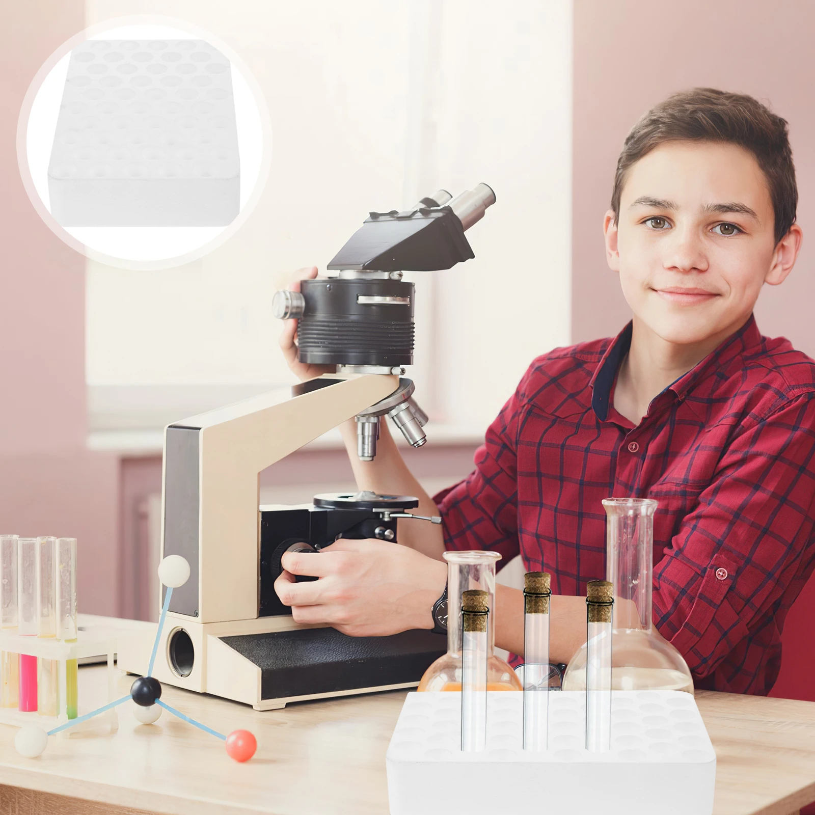 Tube Rack Test Tube Holder Multipurpose Lab Foam Base Stand Sampling Vial Organizer Scientific Experiment
Tube Rack Test Tube Holder Multipurpose Lab Foam Base Stand Sampling Vial Organizer Scientific Experiment