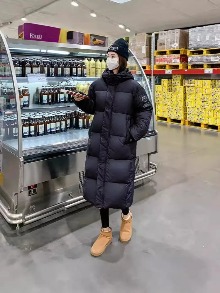 TXii 2024 new Korean version simple hooded thick blanket lazy slimming long over the knee down cotton jacket
TXii 2024 new Korean version simple hooded thick blanket lazy slimming long over the knee down cotton jacket