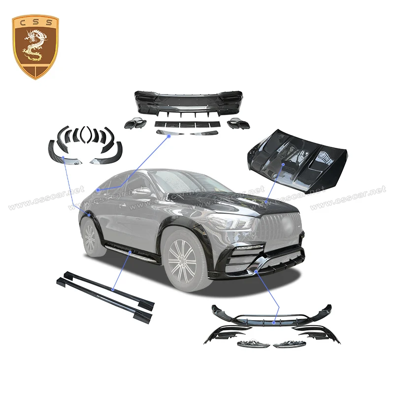 TOP Style Carbon Fiber Body Kit for Mercedes-Benz GLE Couple C167 20-22 Front Rear Bumper Hood Side Skirt Wheel Archs Tail Wing
TOP Style Carbon Fiber Body Kit for Mercedes-Benz GLE Couple C167 20-22 Front Rear Bumper Hood Side Skirt Wheel Archs Tail Wing
