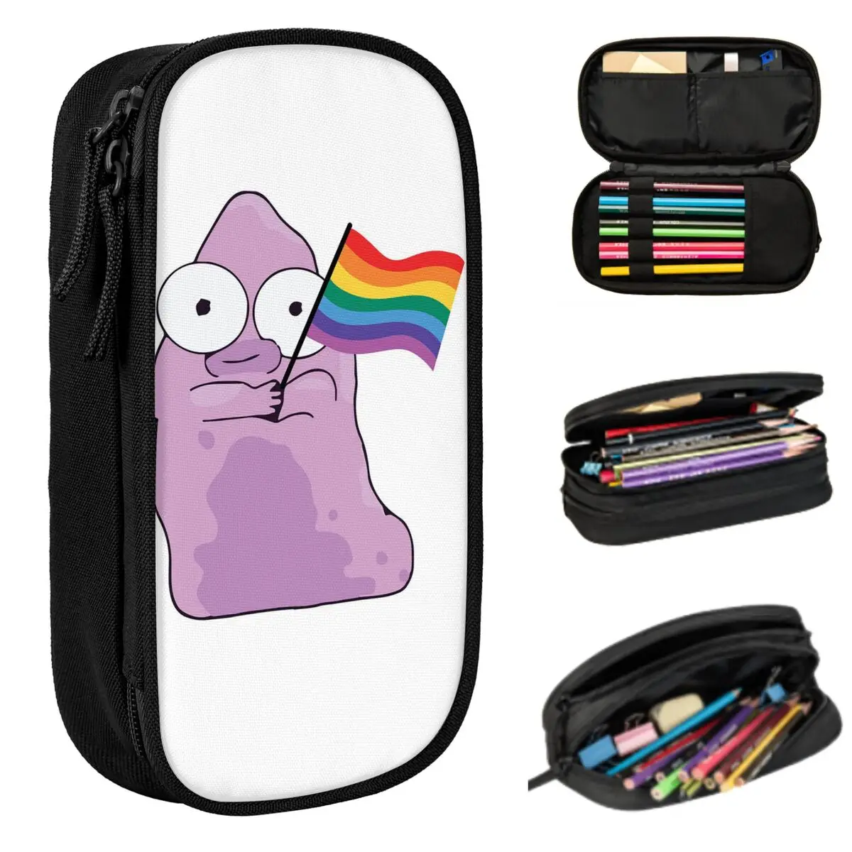 Cartoon Solar Opposites Holding Pride Flag Pencil Case Boys Girls Gifts Pen Box Pencil Bag Stationery Supplies Pen Holder Bag
Cartoon Solar Opposites Holding Pride Flag Pencil Case Boys Girls Gifts Pen Box Pencil Bag Stationery Supplies Pen Holder Bag