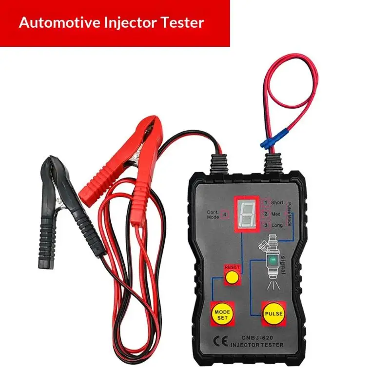 Fuel System Scan Tool Automotive Cleaning Tool Kit Injector Flush Cleaner Car Fuel Injector Tester Portable 4 Pluse Mode