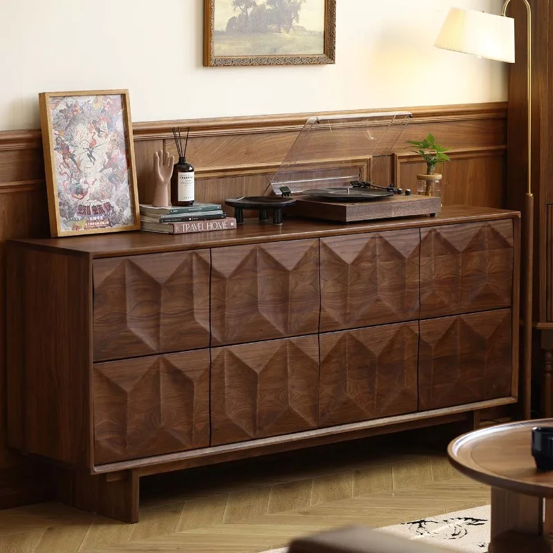 Antique North American black walnut eight-bucket cabinet, all solid wood cabinet, bedroom storage cabinet, living room TV cabine
Antique North American black walnut eight-bucket cabinet, all solid wood cabinet, bedroom storage cabinet, living room TV cabine