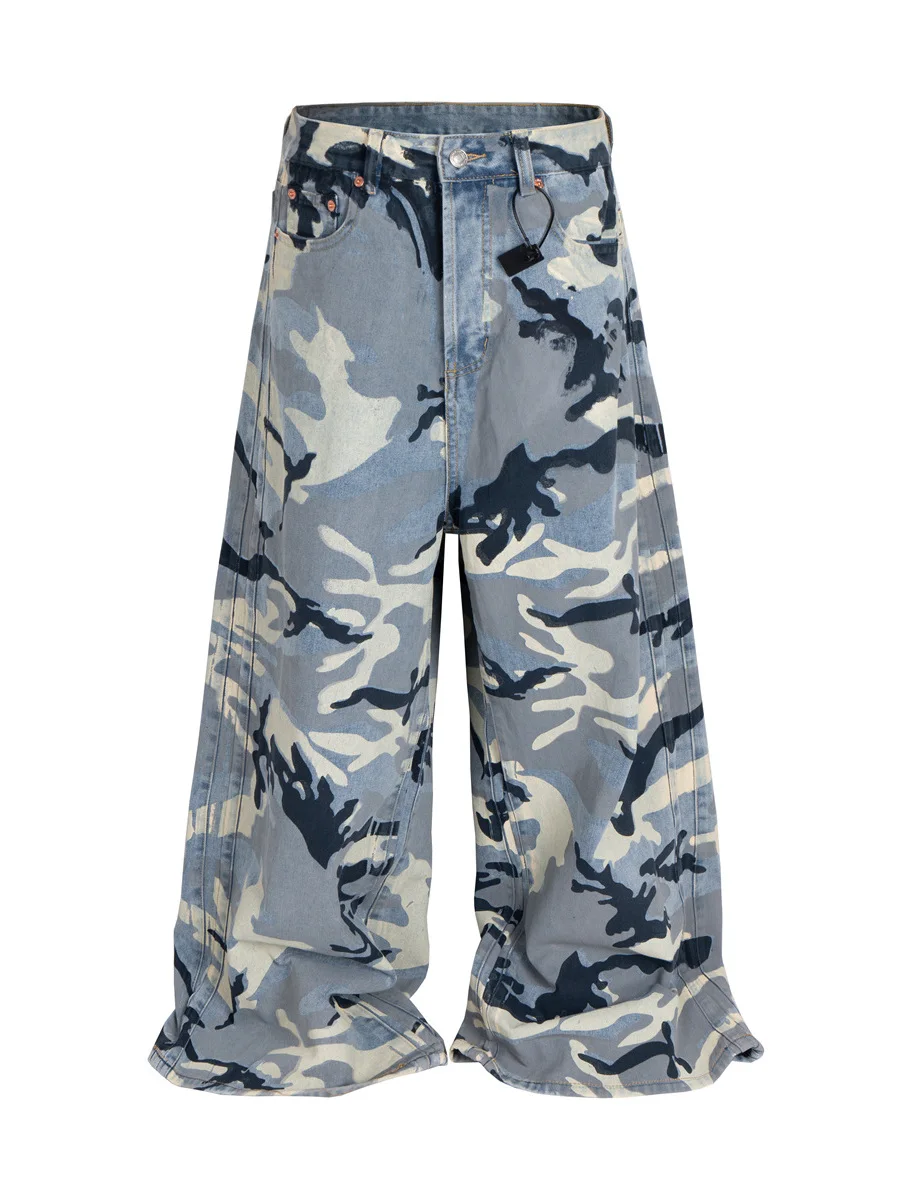 Американские ретро-джинсы с эффектом потертости, камуфляжные, свободного кроя, с высокой талией, прямые, молодежные, повседневные, из хлопкового денима
Американские ретро-джинсы с эффектом потертости, камуфляжные, свободного кроя, с высокой талией, прямые, молодежные, повседневные, из хлопкового денима