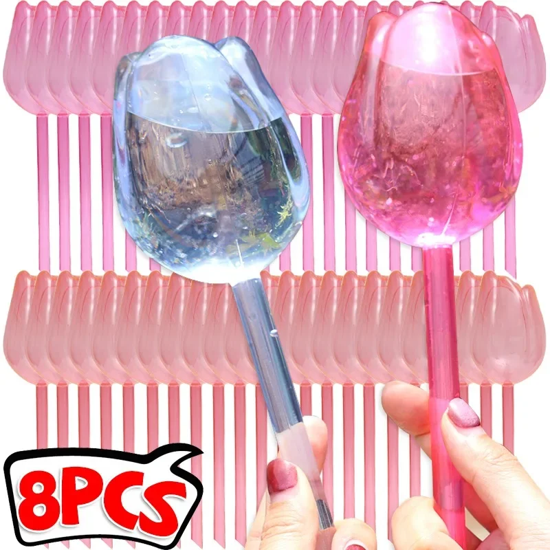 8/1x Tulip-Shaped Watering Globes Effortless Self-Watering Solution for Garden Indoor Outdoor Plants Irrigation of Potted Plants
8/1x Tulip-Shaped Watering Globes Effortless Self-Watering Solution for Garden Indoor Outdoor Plants Irrigation of Potted Plants