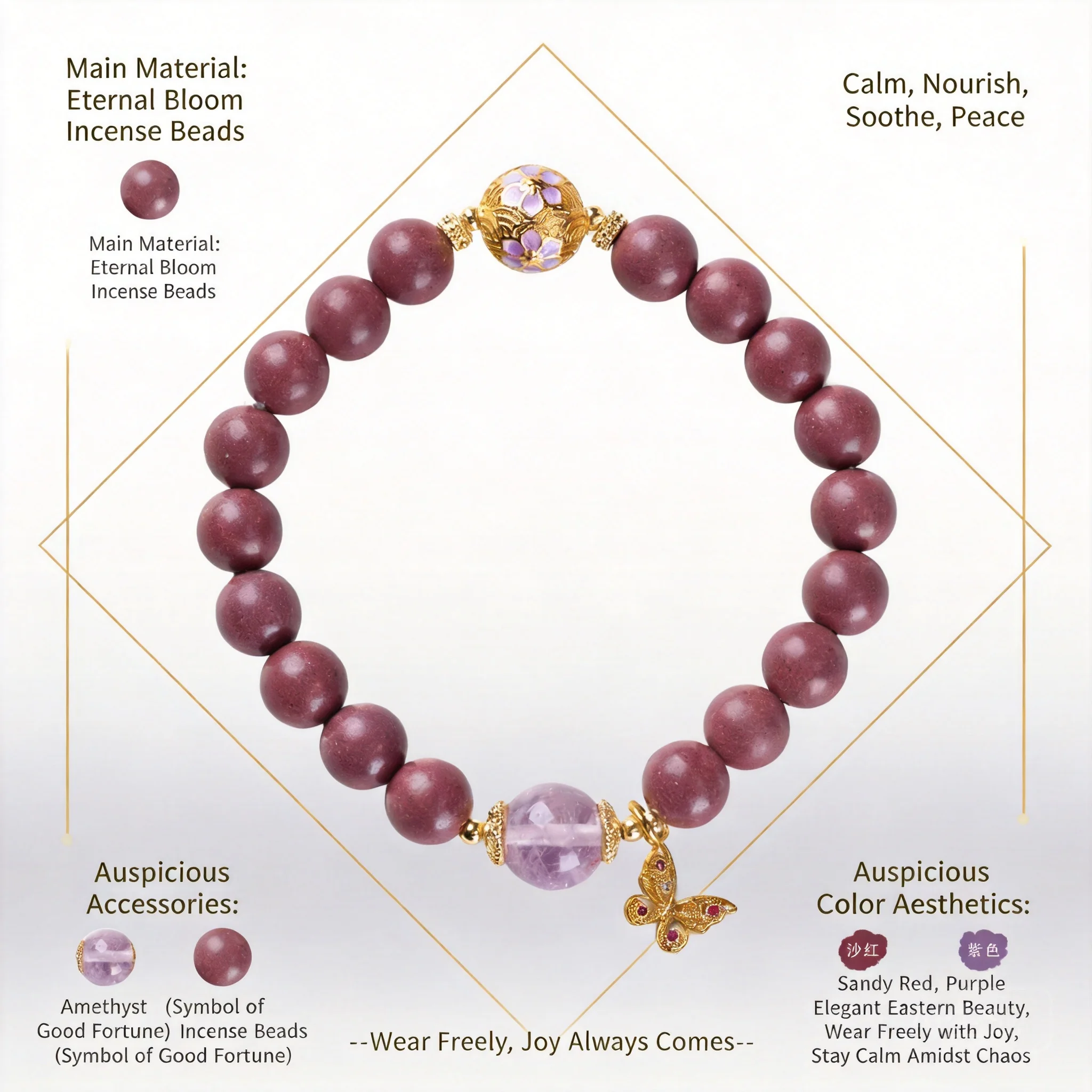 2026 Chinese Style Beaded Bracelet For Women Aromatic Incense Beads Enamel Floral Bead Amethyst Butterfly Pendant Jewelry Bulk W
2026 Chinese Style Beaded Bracelet For Women Aromatic Incense Beads Enamel Floral Bead Amethyst Butterfly Pendant Jewelry Bulk W