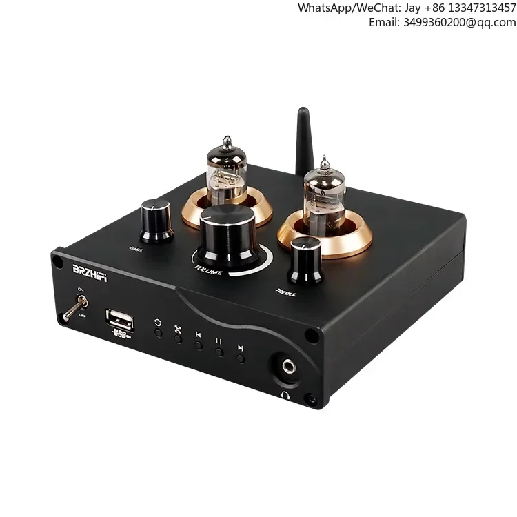 Aluminum alloy 6j5 tube preamplifier black auxiliary USB Tf card BT 5.0 Hifi tube amplifier
Aluminum alloy 6j5 tube preamplifier black auxiliary USB Tf card BT 5.0 Hifi tube amplifier