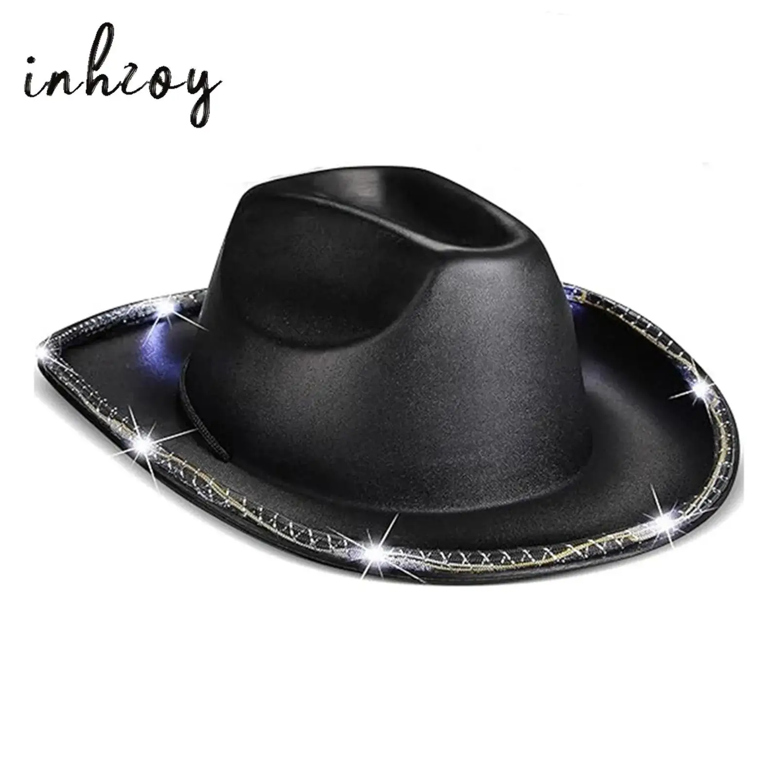 1 шт., унисекс, для женщин и мужчин, с широкими полями, позолоченная ткань на Хэллоуин, ковбойская шляпа с подсветкой, стильный аксессуар для костюма, кепка для вечеринки
1 шт., унисекс, для женщин и мужчин, с широкими полями, позолоченная ткань на Хэллоуин, ковбойская шляпа с подсветкой, стильный аксессуар для костюма, кепка для вечеринки