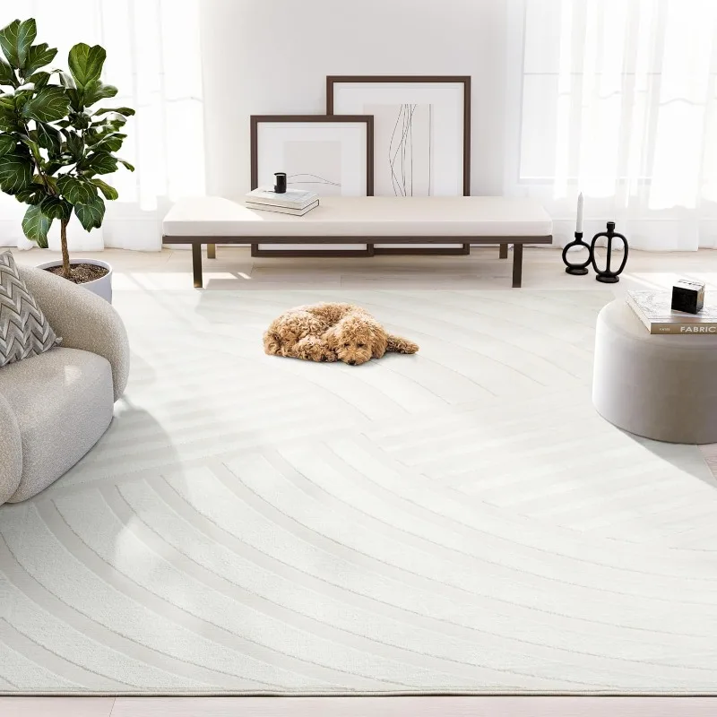 Abani Zen 8' x 10' Cream Rug – Neutral Modern Linear Pattern, Large Soft Area Rug for Living Room & Bedroom, Durable
Abani Zen 8' x 10' Cream Rug – Neutral Modern Linear Pattern, Large Soft Area Rug for Living Room & Bedroom, Durable