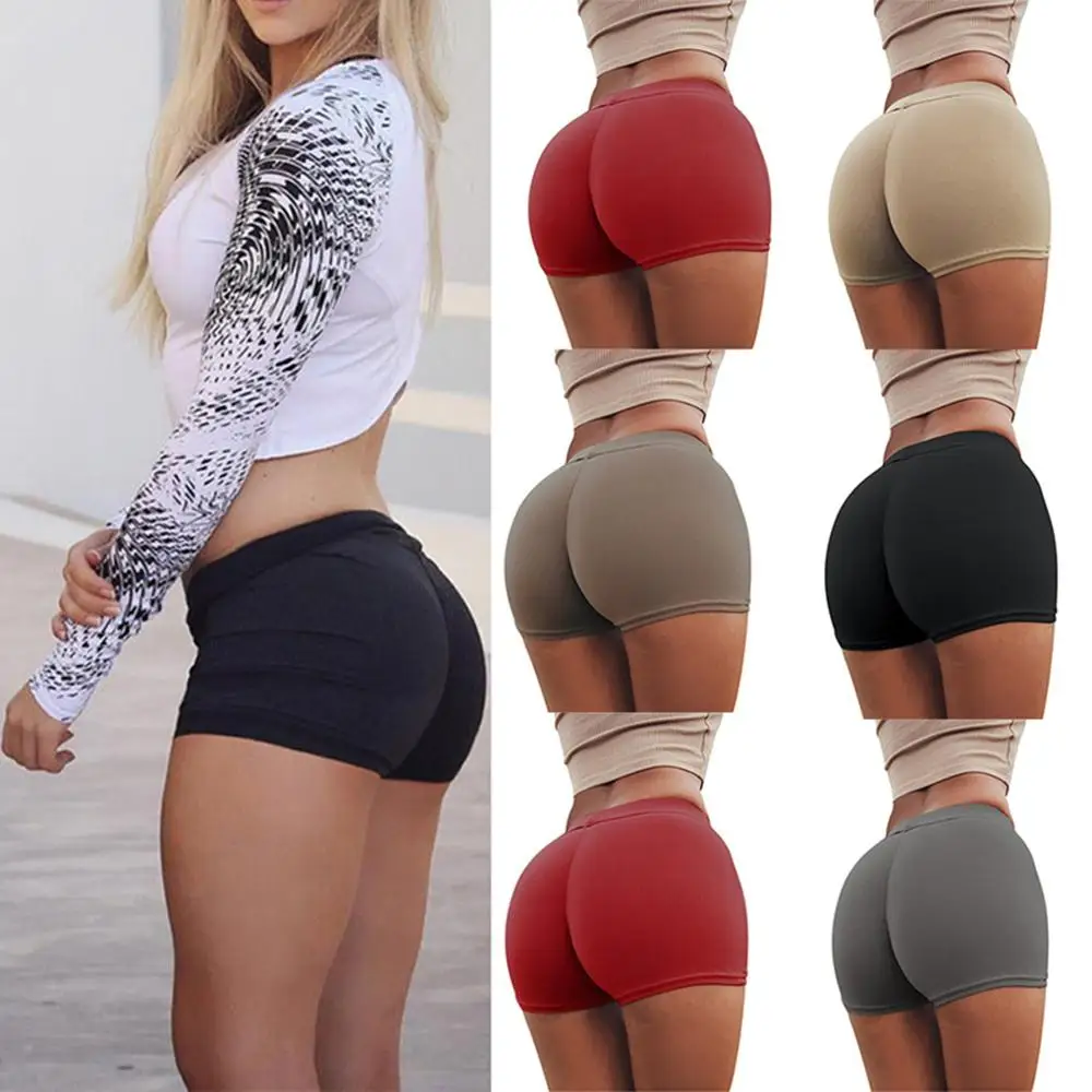 Sexy Shorts Women Sports Wear Fitness Short Pants Skinny Female Push Up Gym Clothing Solid Color Elastic Breathable Flex
Sexy Shorts Women Sports Wear Fitness Short Pants Skinny Female Push Up Gym Clothing Solid Color Elastic Breathable Flex