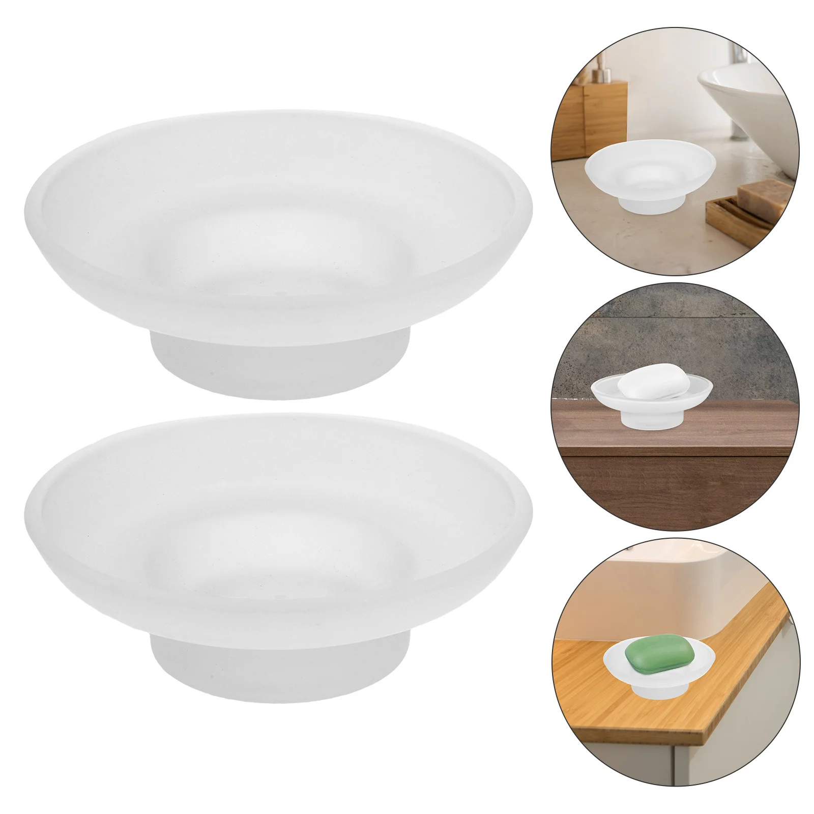 2pcs Glass Soap Dish Clear Self Draining Tray For Bathroom Shower Kitchen Sink Bar Soap Holder Ring Jewelry Storage Round Plate
2pcs Glass Soap Dish Clear Self Draining Tray For Bathroom Shower Kitchen Sink Bar Soap Holder Ring Jewelry Storage Round Plate