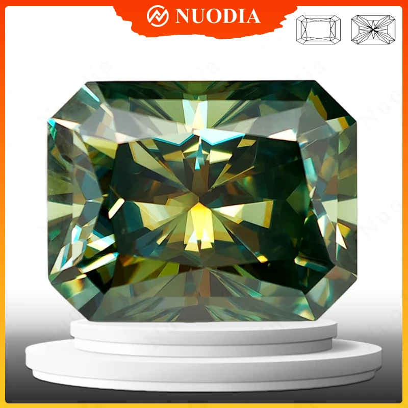 Natural Green Moissanite Stone With Certificate Radiant Cut 0.5-5.0ct Certified Moissanite Loose Gemstone Positive Pass Tester
Natural Green Moissanite Stone With Certificate Radiant Cut 0.5-5.0ct Certified Moissanite Loose Gemstone Positive Pass Tester