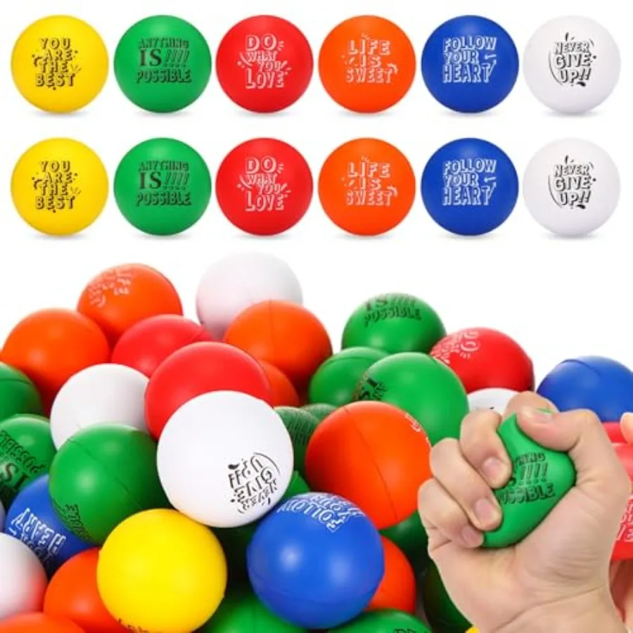 200 Pcs Stress Balls for Adults Bulk Motivational Quotes Stress Relief Colorful Foam Squeeze Balls Relief at Work/School/Home,
200 Pcs Stress Balls for Adults Bulk Motivational Quotes Stress Relief Colorful Foam Squeeze Balls Relief at Work/School/Home,