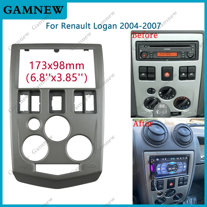 7 Inch 2Din Car Frame Radio Panel For RENAULT Logan 2004-2007,Tondar 90 2007+ / DACIA Logan 2004-2008 Dash Kit
7 Inch 2Din Car Frame Radio Panel For RENAULT Logan 2004-2007,Tondar 90 2007+ / DACIA Logan 2004-2008 Dash Kit