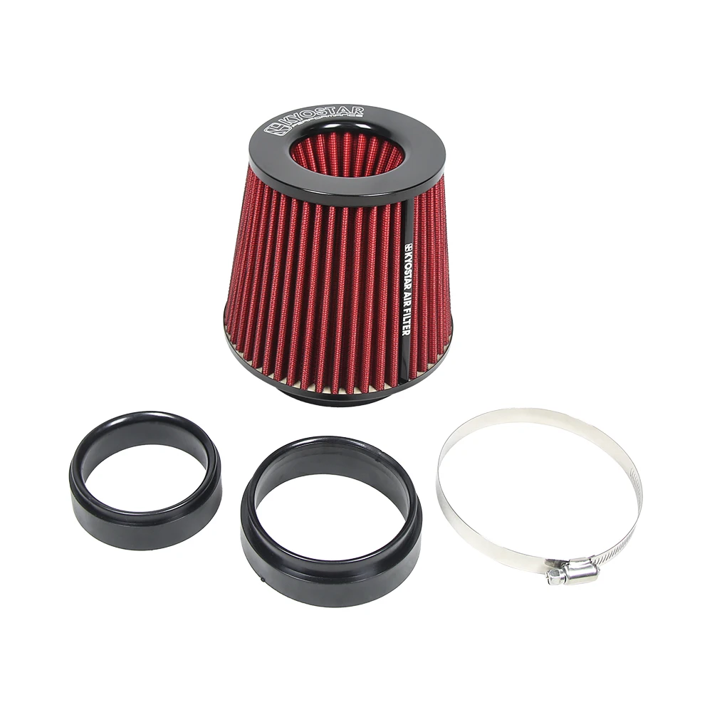 Universal 3/3.5/4" (75/89/100mm) High-Flow Air Filter, Reusable Cone Cold Air Intake, High Performance, Clamp-On Car High Flow D
Universal 3/3.5/4" (75/89/100mm) High-Flow Air Filter, Reusable Cone Cold Air Intake, High Performance, Clamp-On Car High Flow D