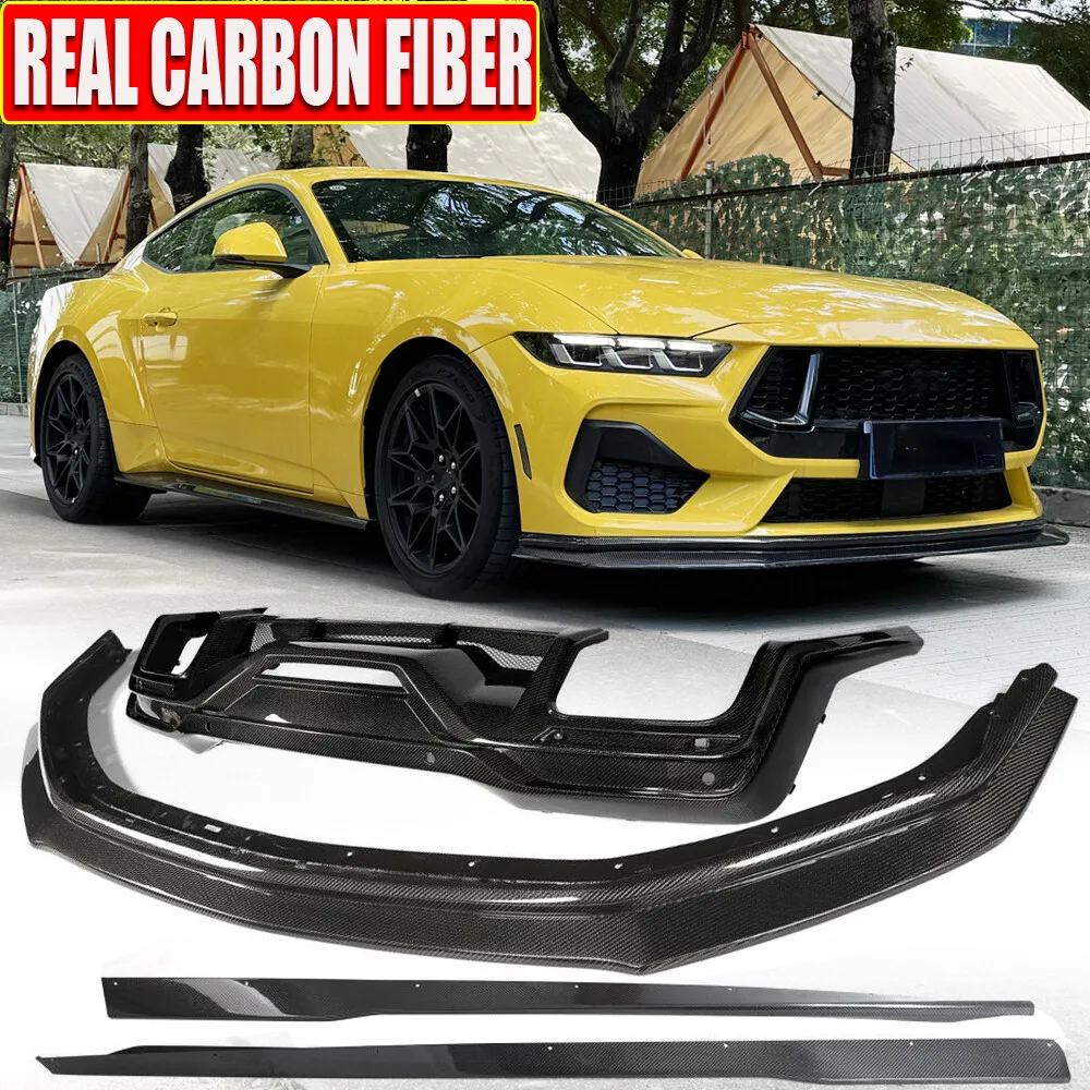 For Ford Mustang S650 24UP Real Carbon Front Bumper Lip Rear Diffuser Side Skirt Spoiler Car Accessories
For Ford Mustang S650 24UP Real Carbon Front Bumper Lip Rear Diffuser Side Skirt Spoiler Car Accessories