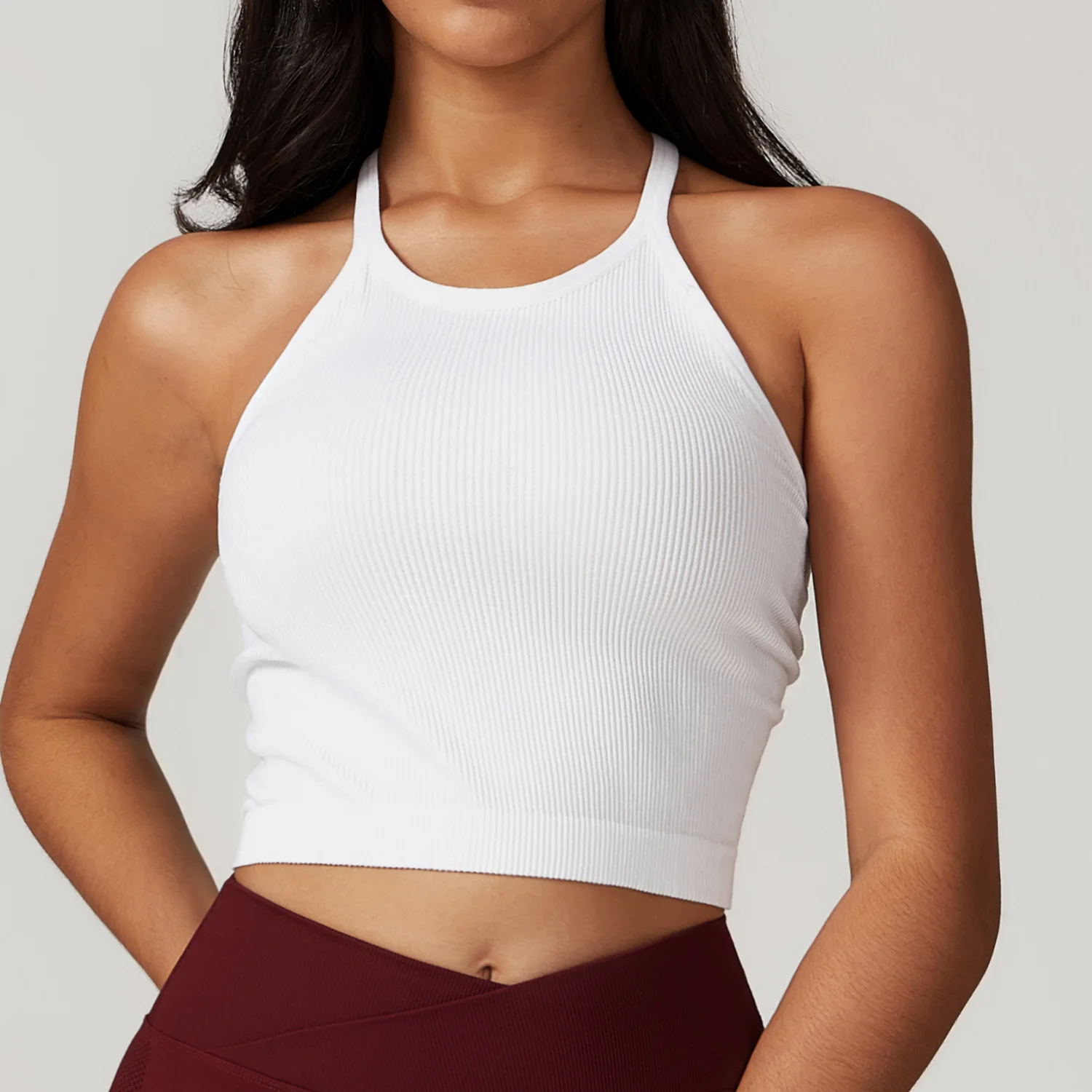 Women's Spaghetti Strap Tank Top Seamless Sleeveless Slim Workout Fitness Casual Yoga Basic Cropped Tops
Women's Spaghetti Strap Tank Top Seamless Sleeveless Slim Workout Fitness Casual Yoga Basic Cropped Tops