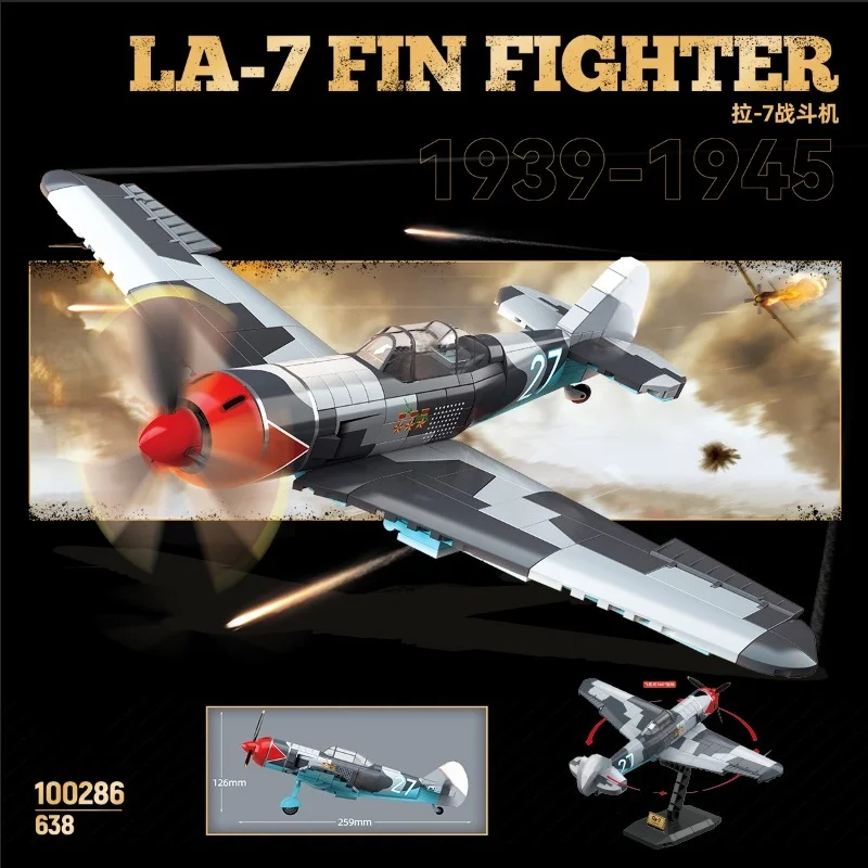 La-7 fighter jet Bricks Model Creative Series Building Blocks Decor Assembled Toys Building Blocks Set Model Toys Xmas Gifts
La-7 fighter jet Bricks Model Creative Series Building Blocks Decor Assembled Toys Building Blocks Set Model Toys Xmas Gifts