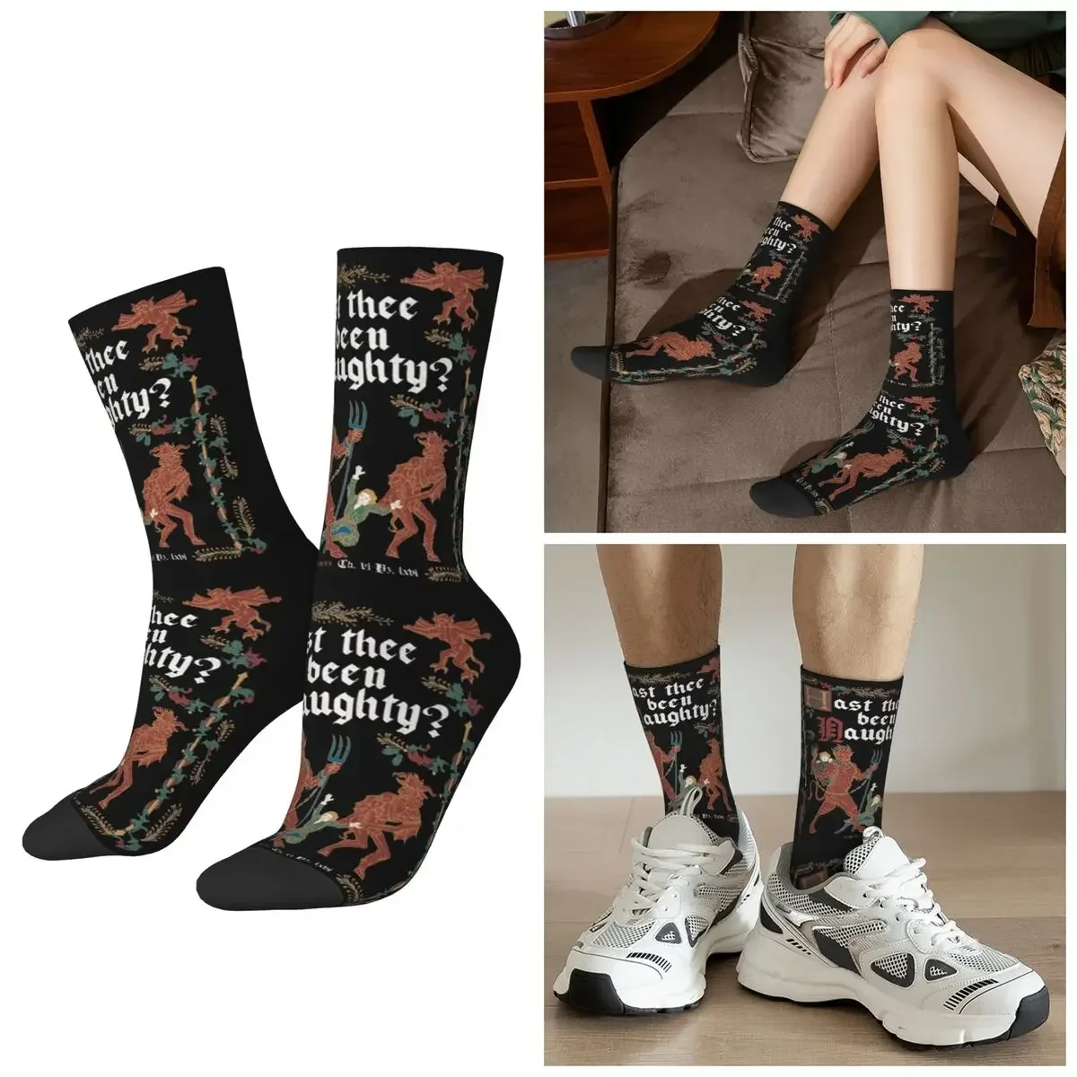 All Seasons Krampus Medieval Style Naughty List English History Socks Crew Socks Hip Hop Stockings for Valentine's Day Gifts
All Seasons Krampus Medieval Style Naughty List English History Socks Crew Socks Hip Hop Stockings for Valentine's Day Gifts