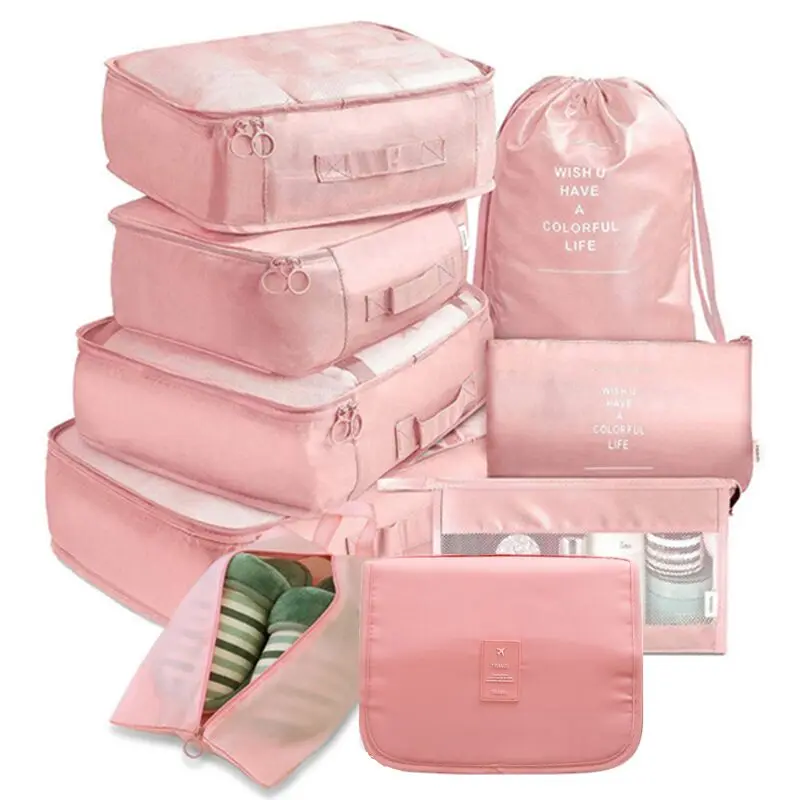 9Pcs/set Large Capacity Luggage Storage Bags For Packing Cube Clothes Underwear Cosmetic Travel Organizer Bag Toiletries Pouch
9Pcs/set Large Capacity Luggage Storage Bags For Packing Cube Clothes Underwear Cosmetic Travel Organizer Bag Toiletries Pouch