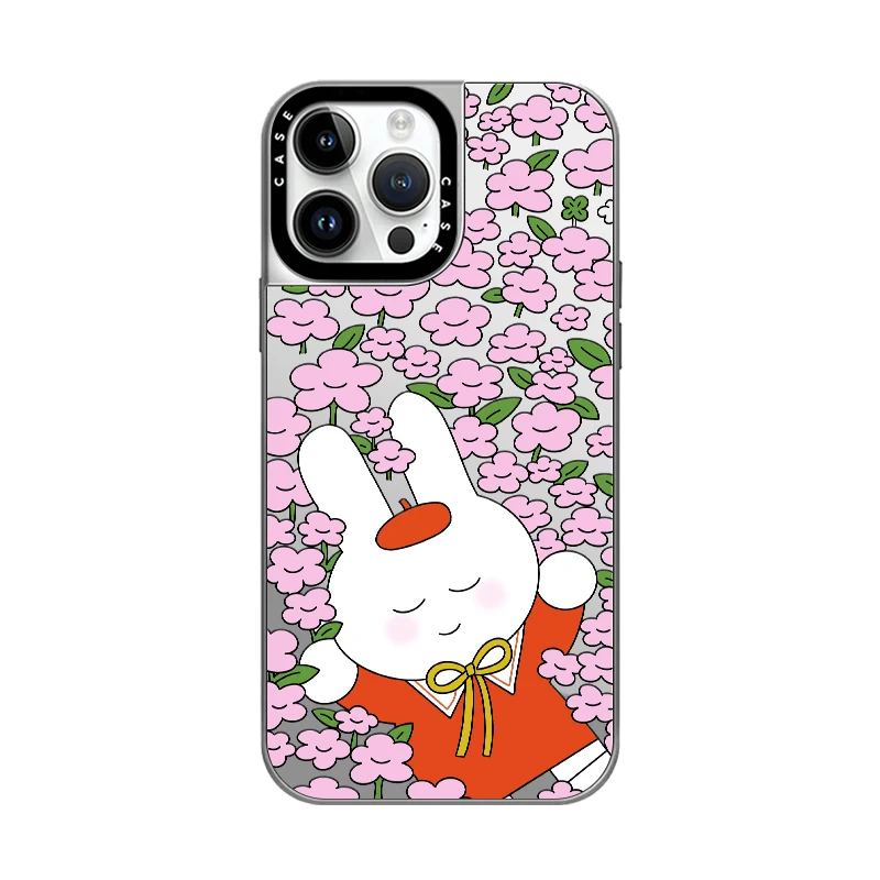 Cute White Rabbit Flowers Acrylic Or Mirror Phone Case With MagSafe for iPhone 16 12 14 13 15 Pro Max Plus Case
Cute White Rabbit Flowers Acrylic Or Mirror Phone Case With MagSafe for iPhone 16 12 14 13 15 Pro Max Plus Case