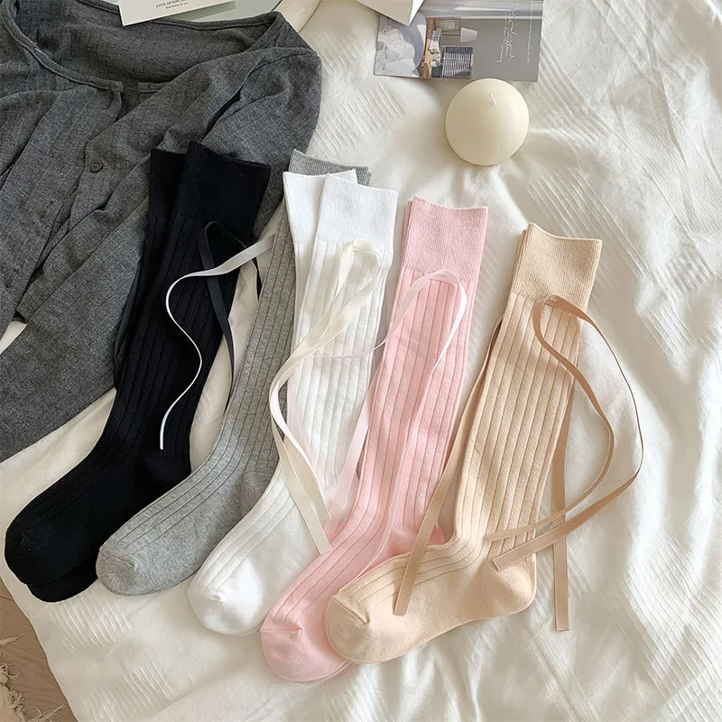 Long Women's Socks High Quality Solid Color Bow Sweet Knee High Socks Femme Brew Thin Soft Cute Ladies Stockings Striped Comfy
Long Women's Socks High Quality Solid Color Bow Sweet Knee High Socks Femme Brew Thin Soft Cute Ladies Stockings Striped Comfy