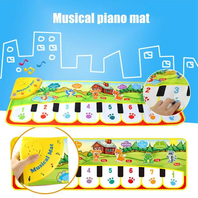 Music Play Mat 5 Modes Musical Piano Mat For Kids Foldable Floor Keyboard Dance Mat Portable Soft Battery Powered Music Mat
Music Play Mat 5 Modes Musical Piano Mat For Kids Foldable Floor Keyboard Dance Mat Portable Soft Battery Powered Music Mat