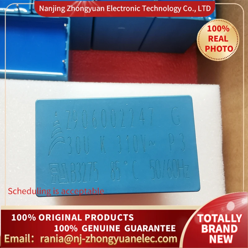 EPCOS B32758G3306K(1 Lot) FILM CAPACITOR/ MKP AC filtering 30.0uF 10% 310Vac 580Vdc/ 100% ORIGINAL /SCHEDULING ACCEPTABLE
EPCOS B32758G3306K(1 Lot) FILM CAPACITOR/ MKP AC filtering 30.0uF 10% 310Vac 580Vdc/ 100% ORIGINAL /SCHEDULING ACCEPTABLE