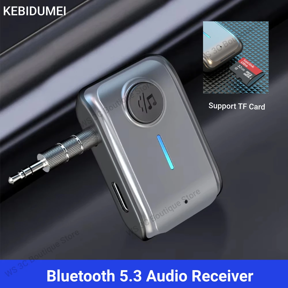 Bluetooth 5.3 Audio Receiver Car 3.5mm Jack Mic Handsfree Wireless Adapter Support TF Card For Car Airplane TV PC Speaker
Bluetooth 5.3 Audio Receiver Car 3.5mm Jack Mic Handsfree Wireless Adapter Support TF Card For Car Airplane TV PC Speaker
