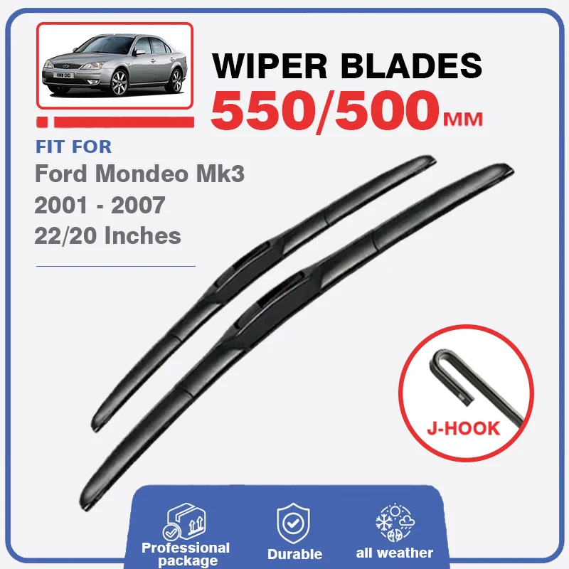 Передняя щетка стеклоочистителя для Ford Mondeo MK3 2001 2002 2003 2004 2005 2006 2007, оконный резак, щетки для лобового стекла, аксессуары 
Передняя щетка стеклоочистителя для Ford Mondeo MK3 2001 2002 2003 2004 2005 2006 2007, оконный резак, щетки для лобового стекла, аксессуары