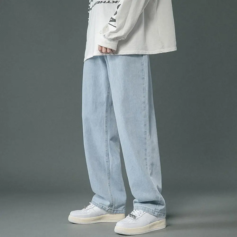 Men Straight-legged Jeans Men's Wide Leg Denim Pants Hip Hop Style Washed Jeans for Spring/autumn Casual Trousers for A for Men
Men Straight-legged Jeans Men's Wide Leg Denim Pants Hip Hop Style Washed Jeans for Spring/autumn Casual Trousers for A for Men