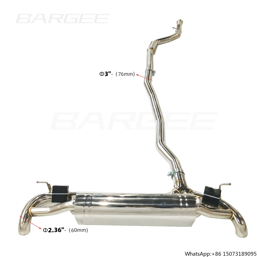 Bargee Hot Sale Custom EXHAUST CATBACK for G70 735Li B58 3.0T 2023UP Dual Stainless Tip Catback Exhaust
Bargee Hot Sale Custom EXHAUST CATBACK for G70 735Li B58 3.0T 2023UP Dual Stainless Tip Catback Exhaust