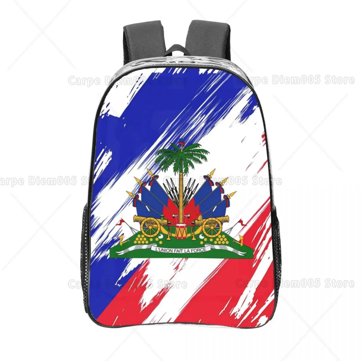 Clear Backpack with Brushstroke Haitian Flag National Coat of Arms Print Patriotic Haitian Pride Design, Durable Lightweight Bag
Clear Backpack with Brushstroke Haitian Flag National Coat of Arms Print Patriotic Haitian Pride Design, Durable Lightweight Bag