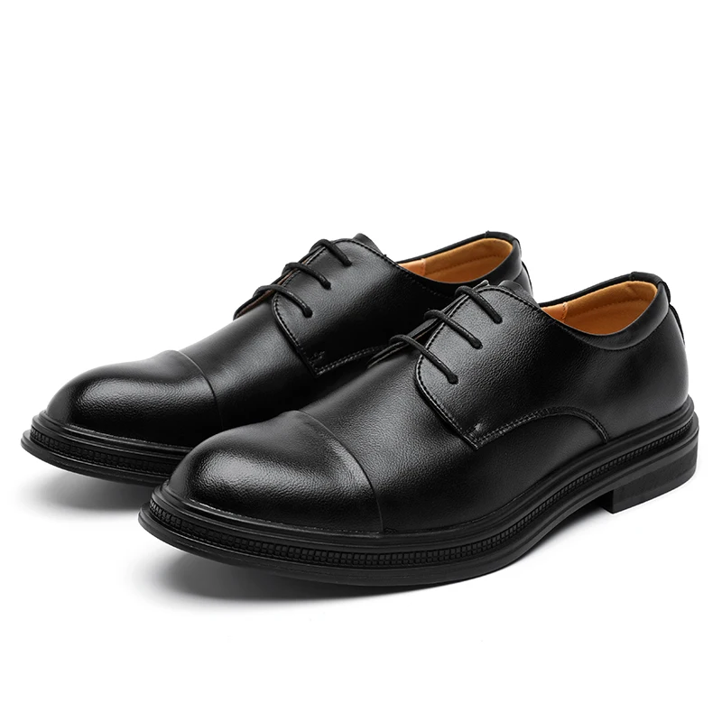 Men's Business Casual Leather Shoes Fashionable Low-Top Knot Wedding Shoes Comfortable Rubber Sole round Head PU Leather
Men's Business Casual Leather Shoes Fashionable Low-Top Knot Wedding Shoes Comfortable Rubber Sole round Head PU Leather