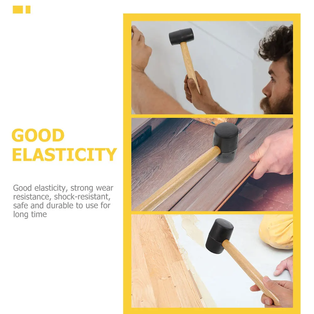 Ergonomic Rubber Hammer Non-Slip Long Handle Double-Faced Mallet Durable For Woodworking Flooring Tile Installation Car
Ergonomic Rubber Hammer Non-Slip Long Handle Double-Faced Mallet Durable For Woodworking Flooring Tile Installation Car