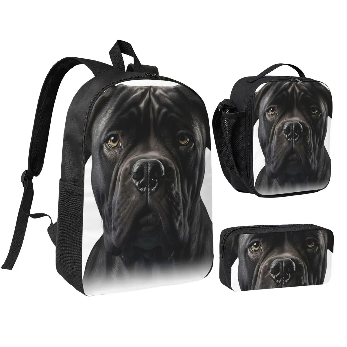 Black Cane Corso Italian Mastiff Backpack Student BookBag School Bag Shoulder Bags 3ps Insulated Lunch Bag Pencil Case
Black Cane Corso Italian Mastiff Backpack Student BookBag School Bag Shoulder Bags 3ps Insulated Lunch Bag Pencil Case