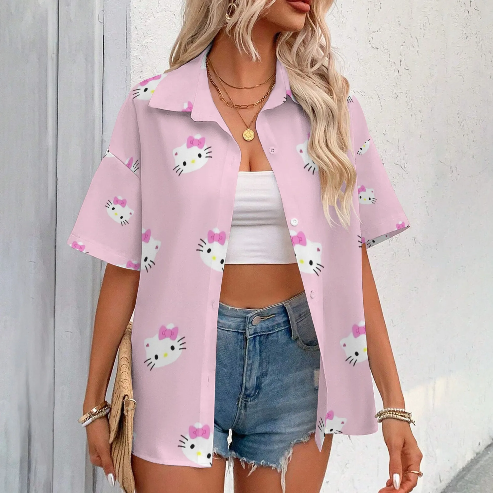 Футболка Hello Kitty плюс женская одежда Топ Y2k Одежда Корейская популярная одежда Роскошные бренды Женские футболки и блузки Футболка R
Футболка Hello Kitty плюс женская одежда Топ Y2k Одежда Корейская популярная одежда Роскошные бренды Женские футболки и блузки Футболка R