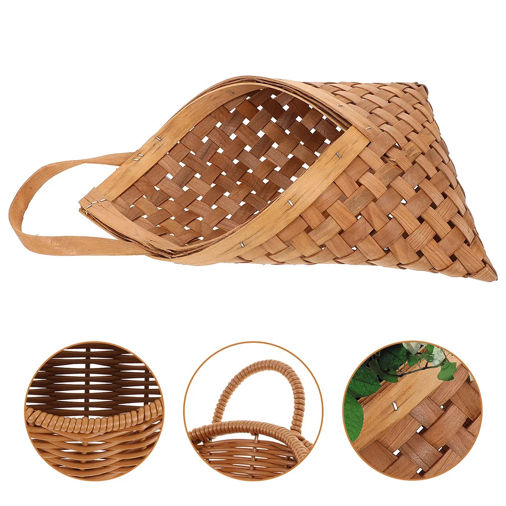 2 Pcs Retro Flower Basket Bamboo Woven Decorative Vintage Hanging Small Front Home
2 Pcs Retro Flower Basket Bamboo Woven Decorative Vintage Hanging Small Front Home