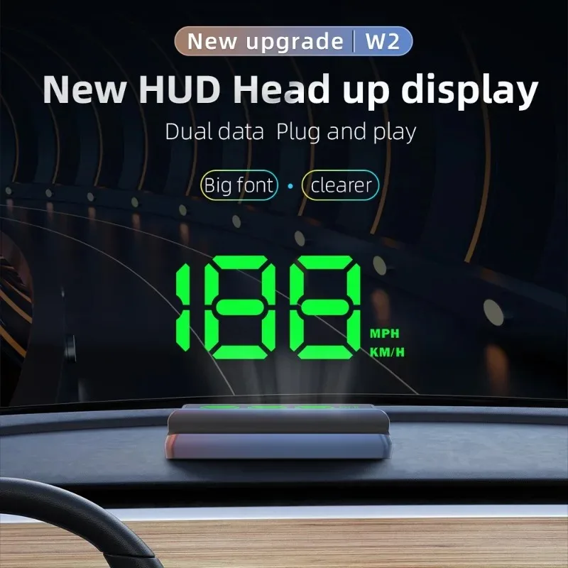 W2 Head Up Display Hood Automotive Universal GPS HD Speedometer KMH/MPH HUD USB Cable Plug & Play Compass Car Display Screen
W2 Head Up Display Hood Automotive Universal GPS HD Speedometer KMH/MPH HUD USB Cable Plug & Play Compass Car Display Screen
