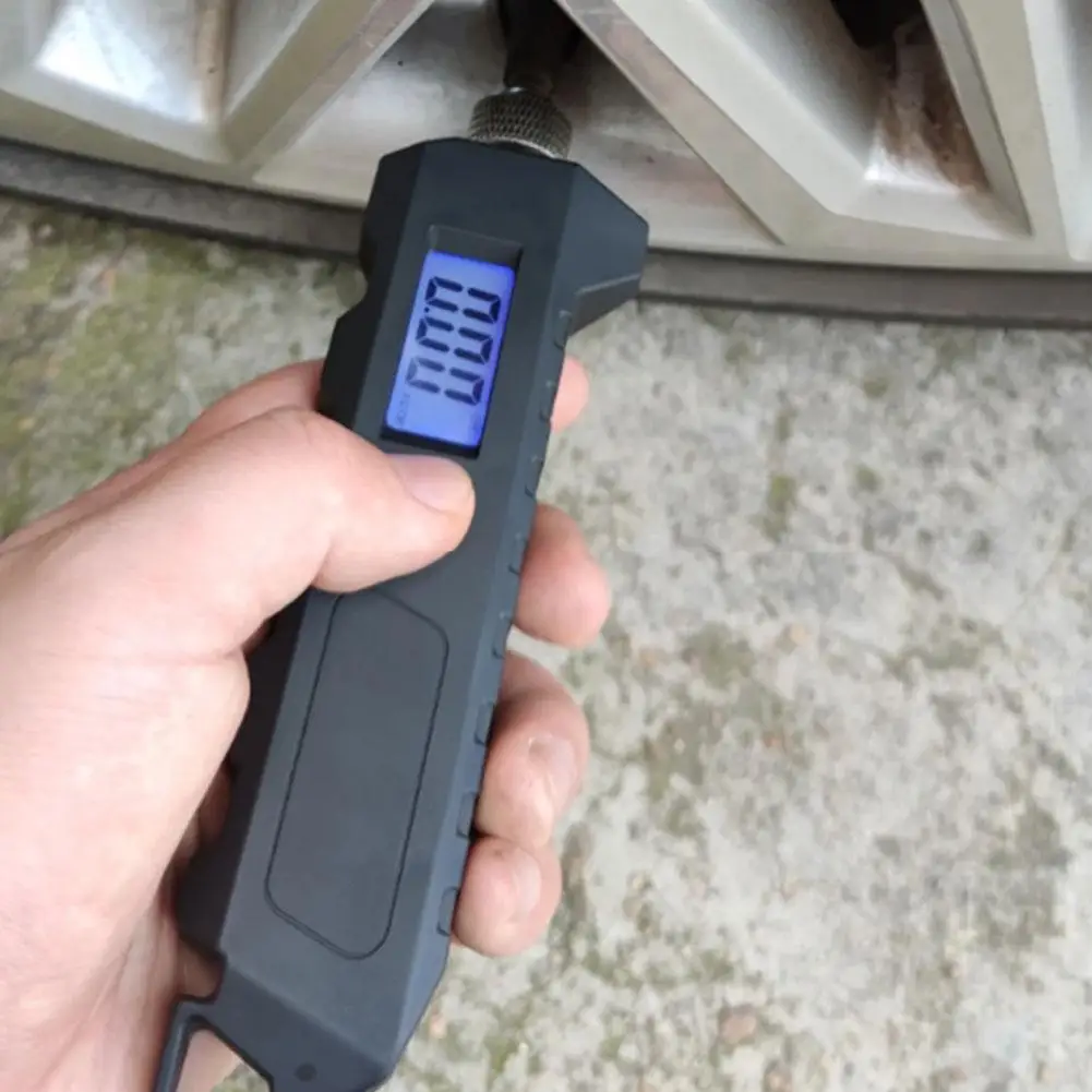 Portable Universal Tire Pressure Counter Multi-function Intelligent LCD With High-precision Flashlight Tester 250PSI Prompt B9Y8
Portable Universal Tire Pressure Counter Multi-function Intelligent LCD With High-precision Flashlight Tester 250PSI Prompt B9Y8