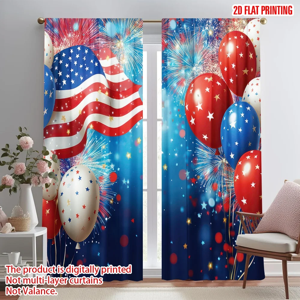 2D flat printing 2pcs Window Treatment Curtains Fourth of July Celebration(4) Digital Printed Polyester Drapes Festive Wall
2D flat printing 2pcs Window Treatment Curtains Fourth of July Celebration(4) Digital Printed Polyester Drapes Festive Wall