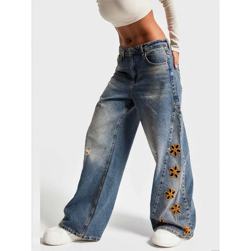 Vintage Embroidered Y2K Jeans Women High Waist Ripped Wide Leg Straight Denim Pants Loose Hip Hop Fashion Boyfriend Jeans 2026
Vintage Embroidered Y2K Jeans Women High Waist Ripped Wide Leg Straight Denim Pants Loose Hip Hop Fashion Boyfriend Jeans 2026
