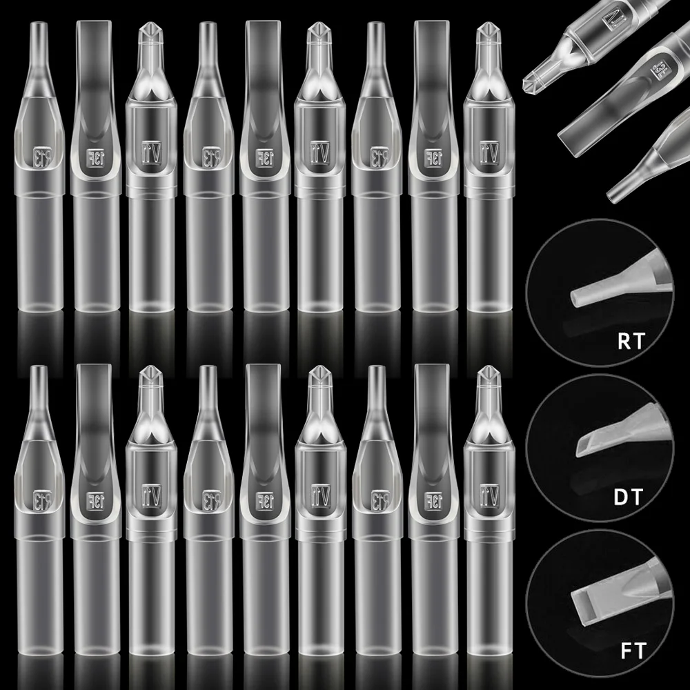 50/100pcs Disposable Tattoo Tips RT DT FT Transparent Assorted Plastic Tattoo Tube Tip for RL RS M1 RM Tattoo Needle Accessories
50/100pcs Disposable Tattoo Tips RT DT FT Transparent Assorted Plastic Tattoo Tube Tip for RL RS M1 RM Tattoo Needle Accessories
