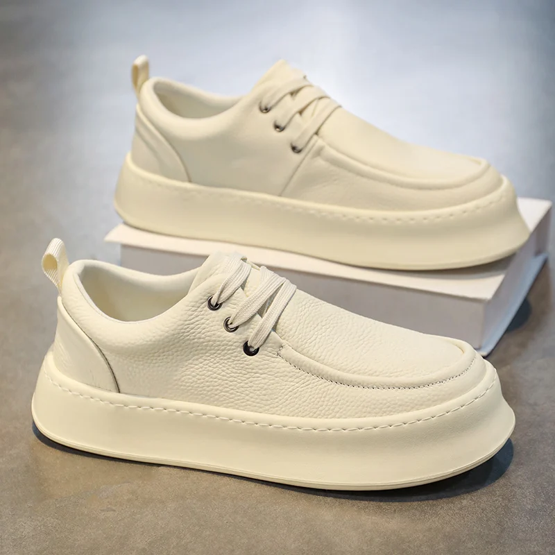 Leather Casual Shoes for Men Hot Sale Fashion Beige Platform Loafers Men's Shoes Comfortable Slip-On Flat Moccasins Sneakers Men
Leather Casual Shoes for Men Hot Sale Fashion Beige Platform Loafers Men's Shoes Comfortable Slip-On Flat Moccasins Sneakers Men