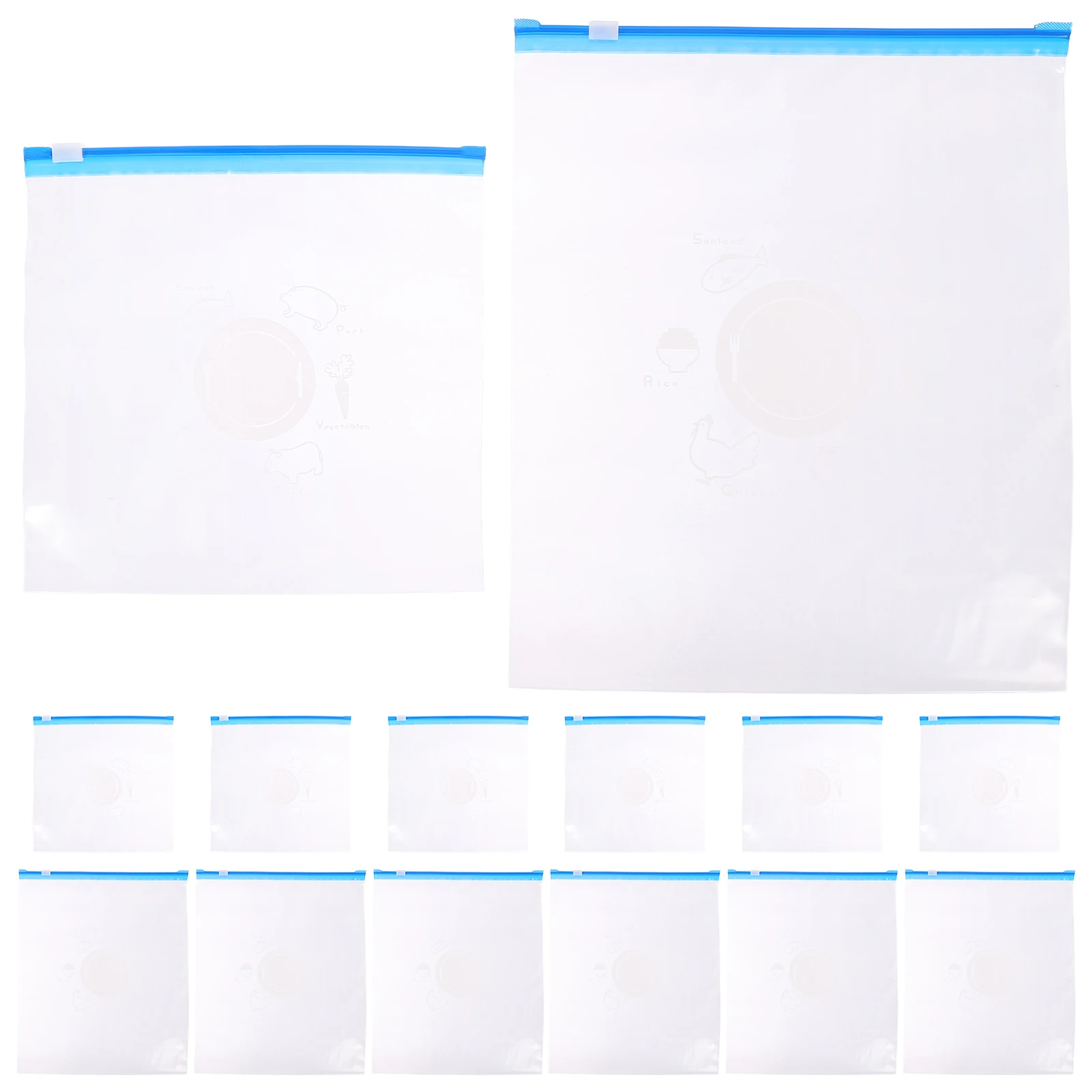 20pcs 1 Set Sealing Food Preservation Keeping Snack Storage Waterproof Pouch Food Grade Pe Reusable Lightweight
20pcs 1 Set Sealing Food Preservation Keeping Snack Storage Waterproof Pouch Food Grade Pe Reusable Lightweight