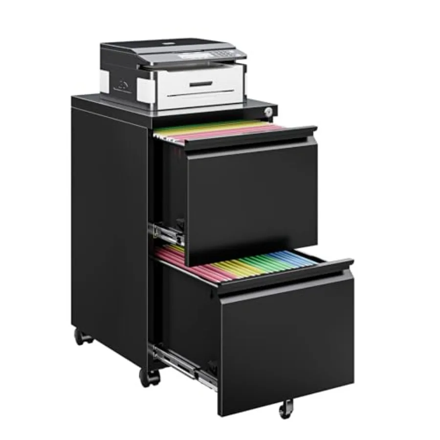 2 Drawer File Cabinet On Wheels Mobile File Cabinet with Lock Under Desk Metal Filing Small Rolling Black Printer Stand for Hom
2 Drawer File Cabinet On Wheels Mobile File Cabinet with Lock Under Desk Metal Filing Small Rolling Black Printer Stand for Hom