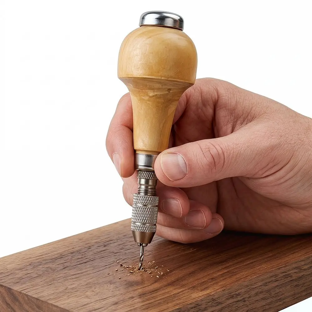 Wooden Comfort Shape Handle Pin Vises Extra Collet Twisting Wire Wrapping Hand Drill Pin Vise Durable Gourd Lock
Wooden Comfort Shape Handle Pin Vises Extra Collet Twisting Wire Wrapping Hand Drill Pin Vise Durable Gourd Lock