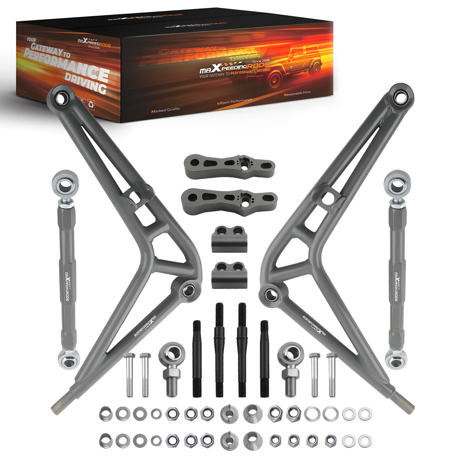 Front Steering Drift Lower Control Arm for BMW E36 Wide Angle Kit Ball Bearings
Front Steering Drift Lower Control Arm for BMW E36 Wide Angle Kit Ball Bearings