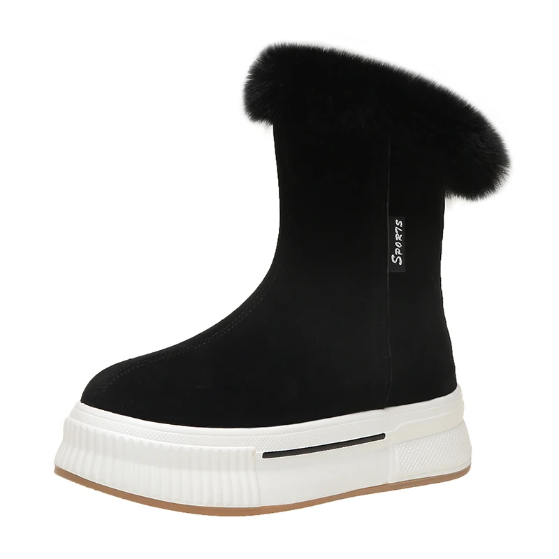 New 2023 Ankle Boots Women Winter Warm Plush Fur Snow Boots Suede Leather Shoes Ladies Slip on Comfortable Female Footwear Botas
New 2023 Ankle Boots Women Winter Warm Plush Fur Snow Boots Suede Leather Shoes Ladies Slip on Comfortable Female Footwear Botas